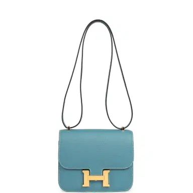 HERMÈS Hermes Constance 18 Blue Jean Epsom Gold Hardware | Thumbnail 7 HERMÈS Hermes Constance 18 Blue Jean Epsom Gold Hardware | Thumbnail 7