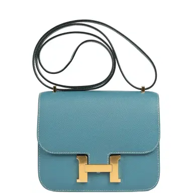 HERMÈS Hermes Constance 18 Blue Jean Epsom Gold Hardware | Thumbnail 1 HERMÈS Hermes Constance 18 Blue Jean Epsom Gold Hardware | Thumbnail 1