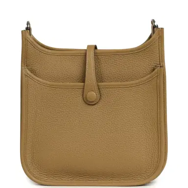 HERMÈS Hermes Evelyne 23 Dune Clemence Palladium Hardware | Thumbnail 4 HERMÈS Hermes Evelyne 23 Dune Clemence Palladium Hardware | Thumbnail 4