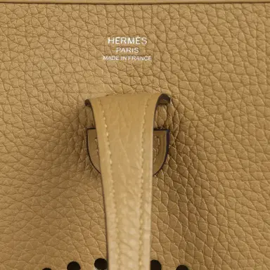 HERMÈS Hermes Evelyne 23 Dune Clemence Palladium Hardware | Thumbnail 7 HERMÈS Hermes Evelyne 23 Dune Clemence Palladium Hardware | Thumbnail 7