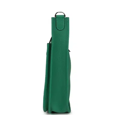 HERMÈS Hermes Evelyne III PM Vert Vertigo Clemence Palladium Hardware | Thumbnail 3