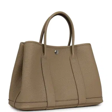 HERMÈS Hermes Garden Party 30 Beige Marfa Negonda Palladium Hardware | Thumbnail 2