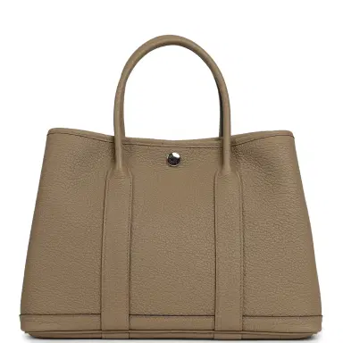 HERMÈS Hermes Garden Party 30 Beige Marfa Negonda Palladium Hardware | Thumbnail 4