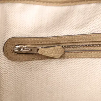 HERMÈS Hermes Garden Party 30 Beige Marfa Negonda Palladium Hardware | Thumbnail 7
