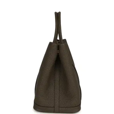 HERMÈS Hermes Garden Party 30 Vert Loden Negonda Palladium Hardware | Thumbnail 3 HERMÈS Hermes Garden Party 30 Vert Loden Negonda Palladium Hardware | Thumbnail 3