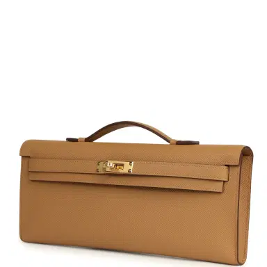 HERMÈS Hermes Kelly Cut Biscuit Epsom Gold Hardware | Thumbnail 6