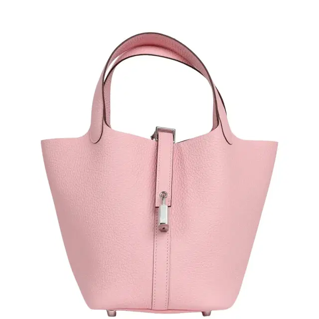 HERMÈS Hermes Picotin Lock 18 Rose Sakura Clemence Palladium Hardware
