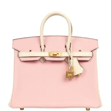 HERMÈS Hermes Special Order (HSS) Birkin 25 Rose Sakura, Nata Chevre Mysore Brushed Gold Hardware | Thumbnail 1