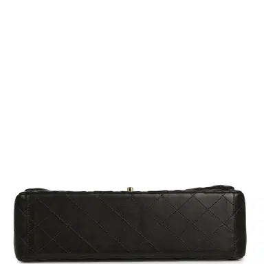 Chanel Pre-owned Chanel Maxi Classic Double Flap Bag Black Lambskin Gold Hardware | Thumbnail 6 Chanel Pre-owned Chanel Maxi Classic Double Flap Bag Black Lambskin Gold Hardware | Thumbnail 6