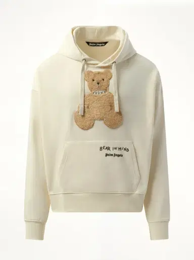Palm Angels Bear in Mind Hoodie Off White/brown White | Thumbnail 3 Palm Angels Bear in Mind Hoodie Off White/brown White | Thumbnail 3