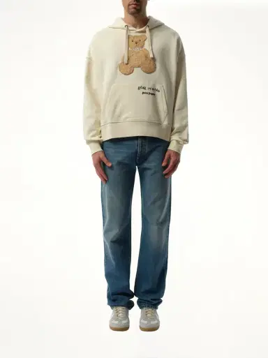 Palm Angels Bear in Mind Hoodie Off White/brown White | Thumbnail 4 Palm Angels Bear in Mind Hoodie Off White/brown White | Thumbnail 4