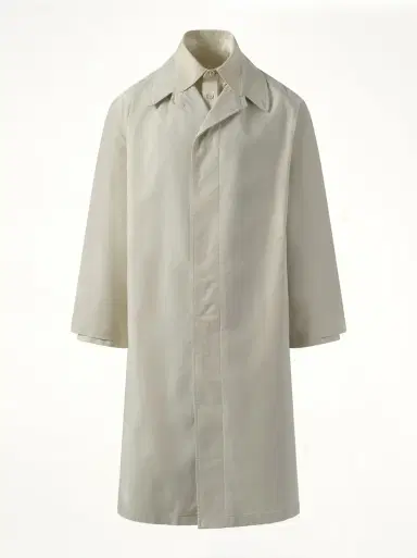 Maison Margiela Trench Rain Coat in Ivory White | Thumbnail 3