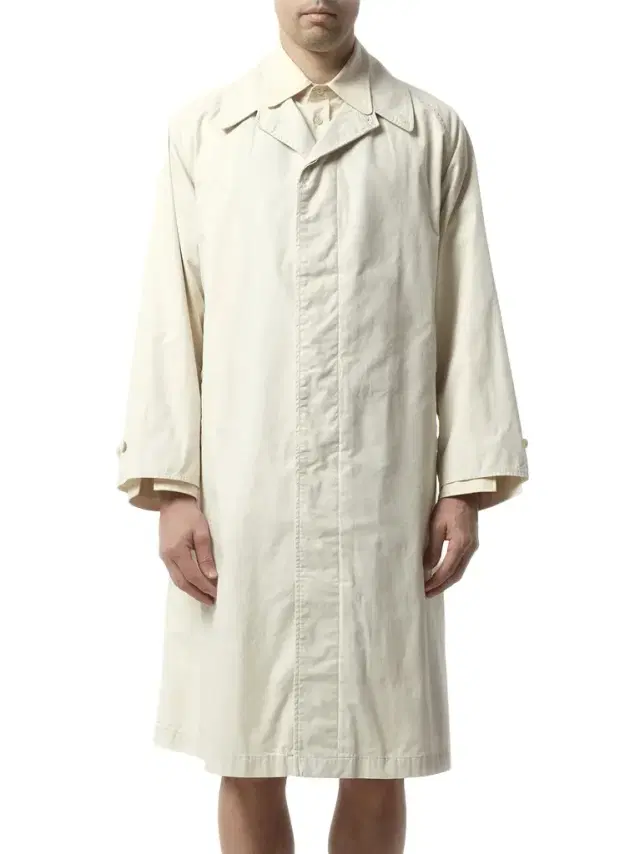 Maison Margiela Trench Rain Coat in Ivory White