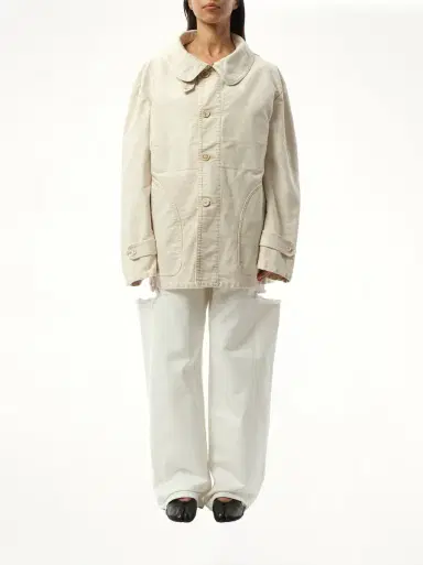 Maison Margiela Workers Moleskin Jacket in Nut Wash Brown | Thumbnail 4 Maison Margiela Workers Moleskin Jacket in Nut Wash Brown | Thumbnail 4