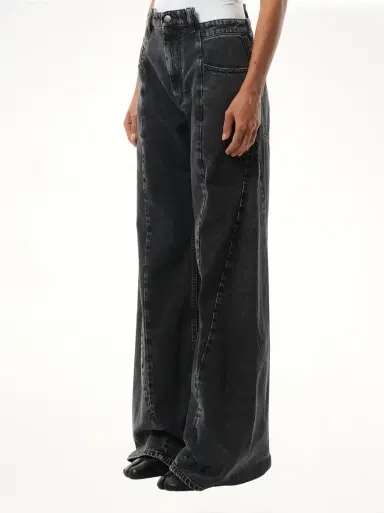 Maison Margiela Cut Out Waistband Relaxed Fit Denim Jeans | Thumbnail 5