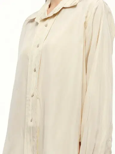 Maison Margiela Long-sleeved Shirt in Almond Brown | Thumbnail 2 Maison Margiela Long-sleeved Shirt in Almond Brown | Thumbnail 2