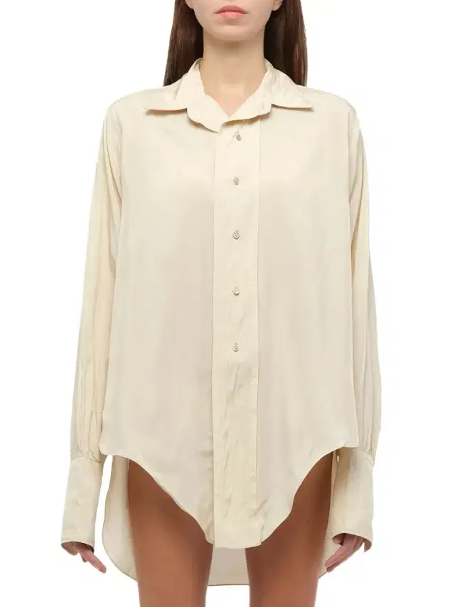 Long-sleeved Shirt in Almond Brown