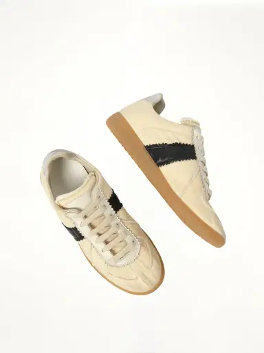Maison Margiela Replica Sneaker in Black/yellow Black | Thumbnail 4 Maison Margiela Replica Sneaker in Black/yellow Black | Thumbnail 4