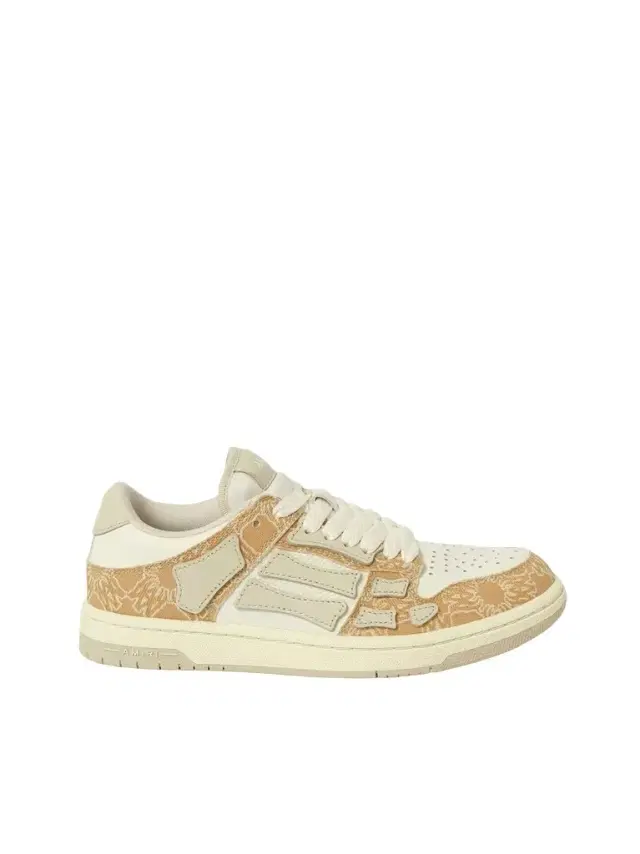AMIRI MA Quad Skeleton Low Top Sneaker in Birch White