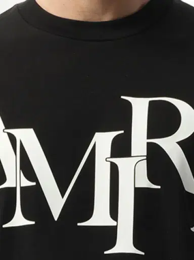 AMIRI Amiri Staggered Logo T-shirt | Thumbnail 2 AMIRI Amiri Staggered Logo T-shirt | Thumbnail 2