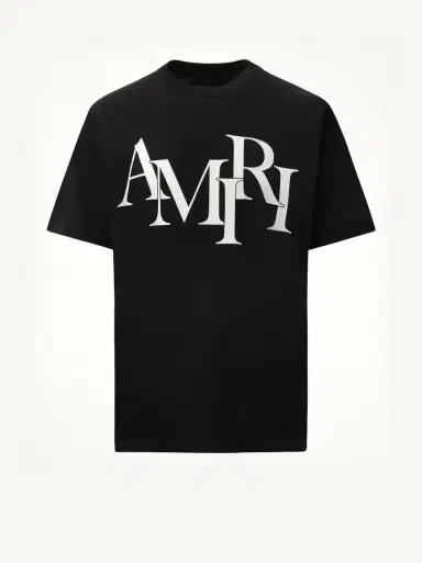AMIRI Amiri Staggered Logo T-shirt | Thumbnail 3 AMIRI Amiri Staggered Logo T-shirt | Thumbnail 3