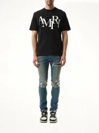 AMIRI Amiri Staggered Logo T-shirt | Thumbnail 4 AMIRI Amiri Staggered Logo T-shirt | Thumbnail 4