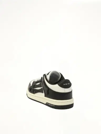 AMIRI Skeleton Top Low Sneaker in Black/white | Thumbnail 2