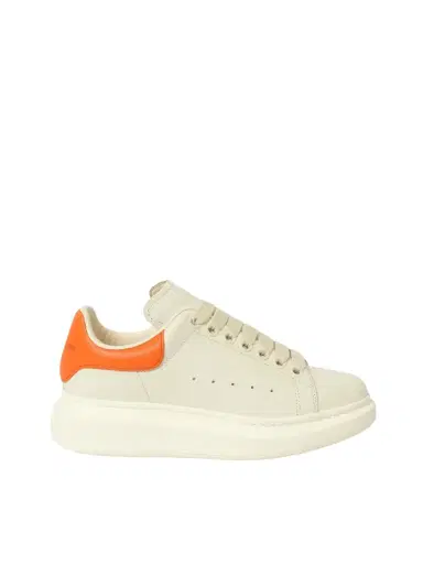 Alexander McQueen Larry Oversized Sneaker in Off White/orange White | Thumbnail 1 Alexander McQueen Larry Oversized Sneaker in Off White/orange White | Thumbnail 1