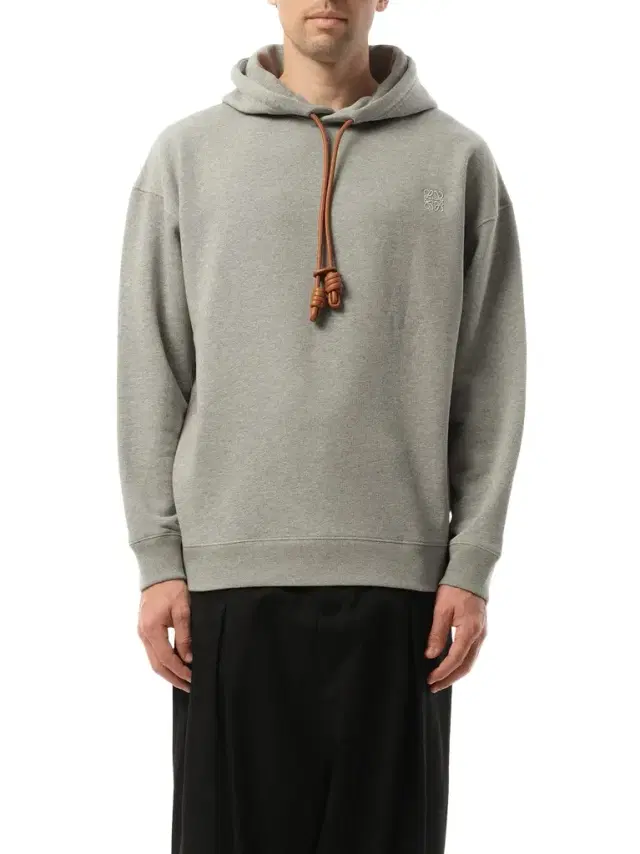 Loewe Leather Tassel Hoodie in