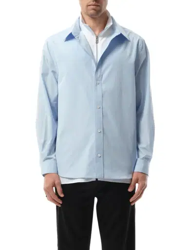 Loewe Hybrid Shirt in Light Blue/white Blue | Thumbnail 1 Loewe Hybrid Shirt in Light Blue/white Blue | Thumbnail 1