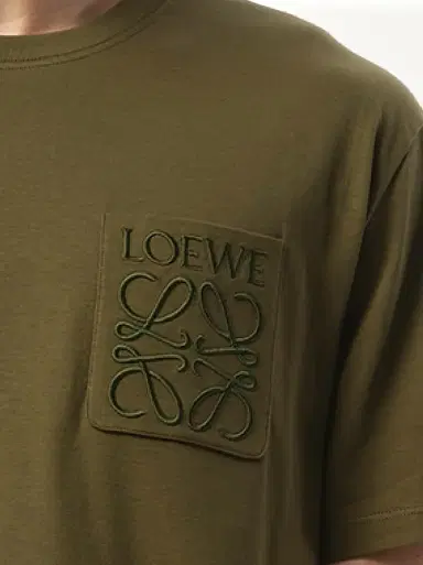 Loewe Relaxed Anagram T-shirt in Khaki Green | Thumbnail 2