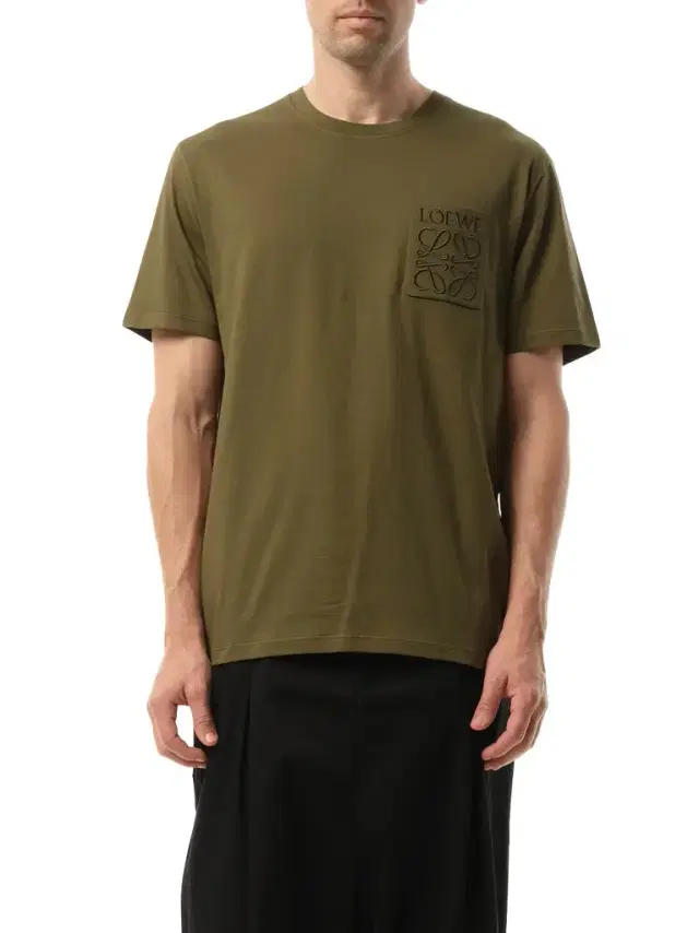 Loewe Relaxed Anagram T-shirt in Khaki Green