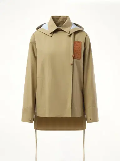 Loewe Hooded Anagram Parka in Sweet Caramel Beige | Thumbnail 3 Loewe Hooded Anagram Parka in Sweet Caramel Beige | Thumbnail 3