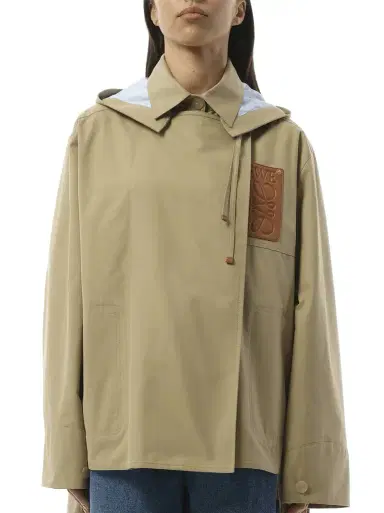 Loewe Hooded Anagram Parka in Sweet Caramel Beige | Thumbnail 1 Loewe Hooded Anagram Parka in Sweet Caramel Beige | Thumbnail 1
