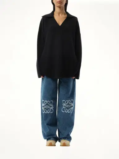 Loewe V-neck Polo Sweater | Thumbnail 4 Loewe V-neck Polo Sweater | Thumbnail 4