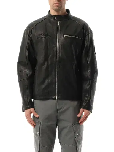 Represent Belstaff Leather Race Jacket | Thumbnail 1 Represent Belstaff Leather Race Jacket | Thumbnail 1