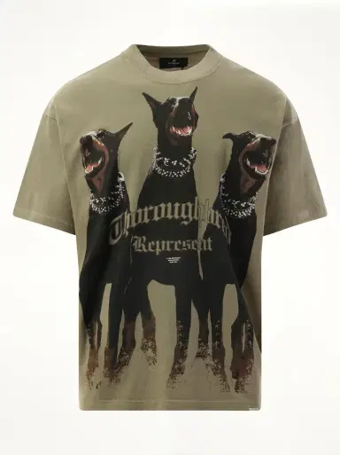 Represent Thoroughbred T-shirt in Khaki Green | Thumbnail 3 Represent Thoroughbred T-shirt in Khaki Green | Thumbnail 3