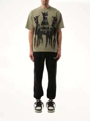 Represent Thoroughbred T-shirt in Khaki Green | Thumbnail 4 Represent Thoroughbred T-shirt in Khaki Green | Thumbnail 4