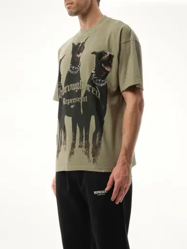 Represent Thoroughbred T-shirt in Khaki Green | Thumbnail 5 Represent Thoroughbred T-shirt in Khaki Green | Thumbnail 5