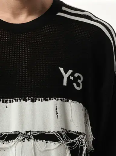 Y-3 Logo Frayed Sweatshirt | Thumbnail 2 Y-3 Logo Frayed Sweatshirt | Thumbnail 2