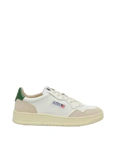 Autry Medalist Low Sneakers in White/amazon White | Thumbnail 1 Autry Medalist Low Sneakers in White/amazon White | Thumbnail 1