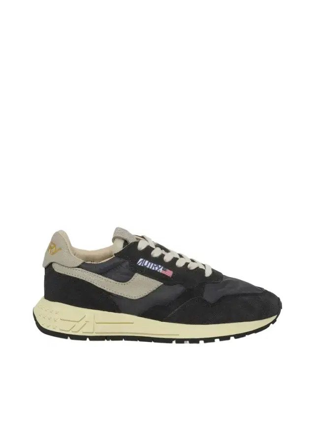 Autry Reelwind Low Sneakers in White/black White