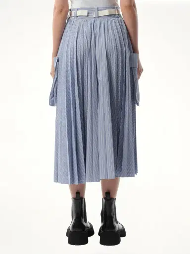Sacai Cotton Poplin Stripe Skirt | Thumbnail 6 Sacai Cotton Poplin Stripe Skirt | Thumbnail 6
