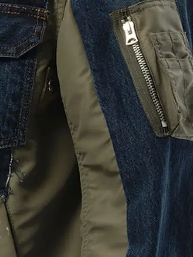 Sacai Denim Nylon Twill Jacket | Thumbnail 2 Sacai Denim Nylon Twill Jacket | Thumbnail 2