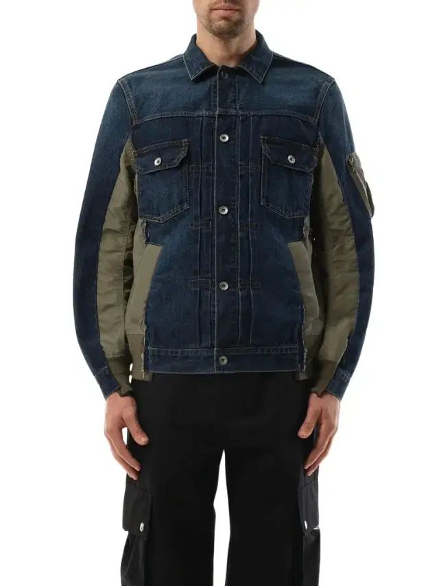 Sacai Denim Nylon Twill Jacket