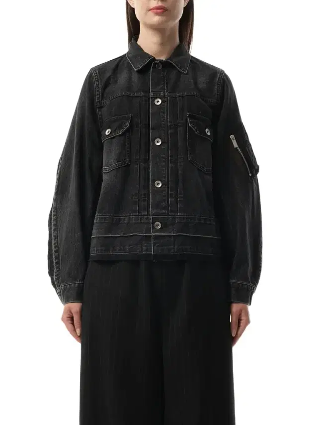 Sacai Denim Nylon Twill Jacket