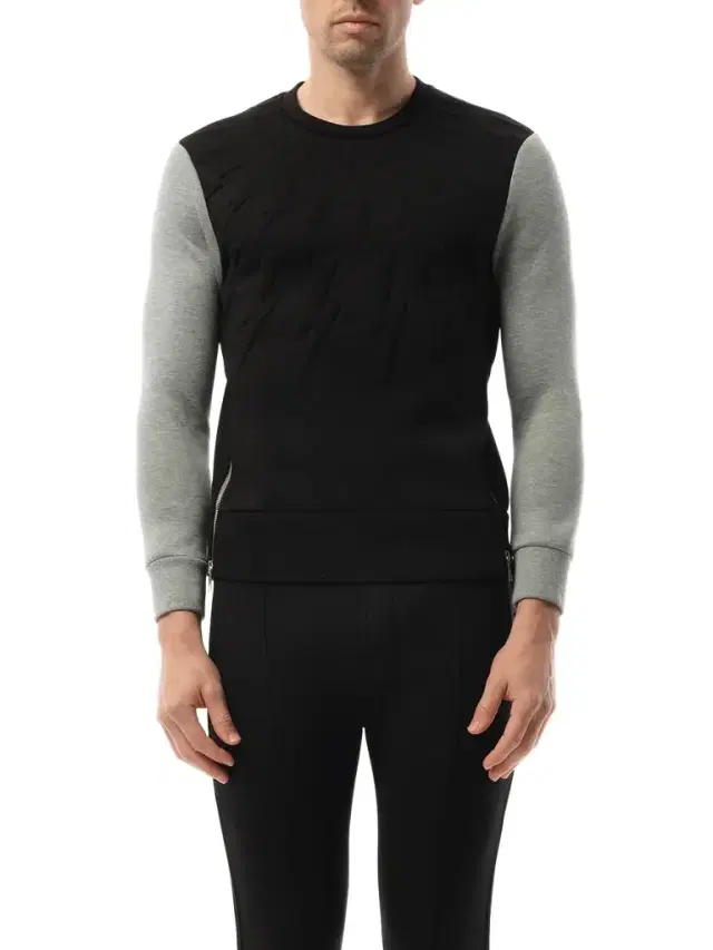 NEIL BARRETT Sweatshirt in Black/grey Black