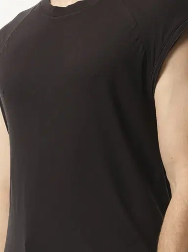 Entire Studios Long Tank Top in Soot Black | Thumbnail 2 Entire Studios Long Tank Top in Soot Black | Thumbnail 2