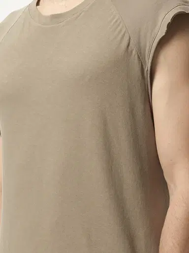 Entire Studios Long Tank Top in Shamrock Brown | Thumbnail 2 Entire Studios Long Tank Top in Shamrock Brown | Thumbnail 2