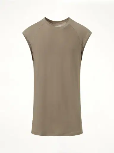 Entire Studios Long Tank Top in Shamrock Brown | Thumbnail 3 Entire Studios Long Tank Top in Shamrock Brown | Thumbnail 3